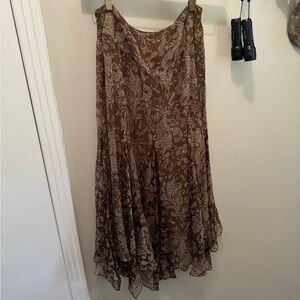 Ralph. Lauren petite size 2 brown skirt never been worn.